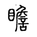 瞻 瞻